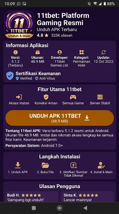 Panduan Unduh dan Instal APK 11tbet untuk Android