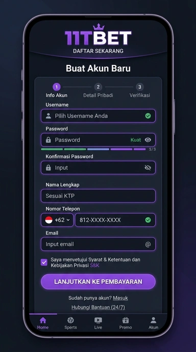 Panduan Registrasi Akun Baru 11tbet untuk Pengguna Android