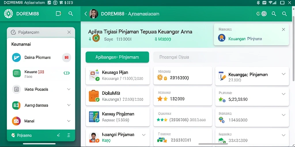 Tampilan antarmuka DOREMI88 yang ramah pengguna untuk pinjaman.