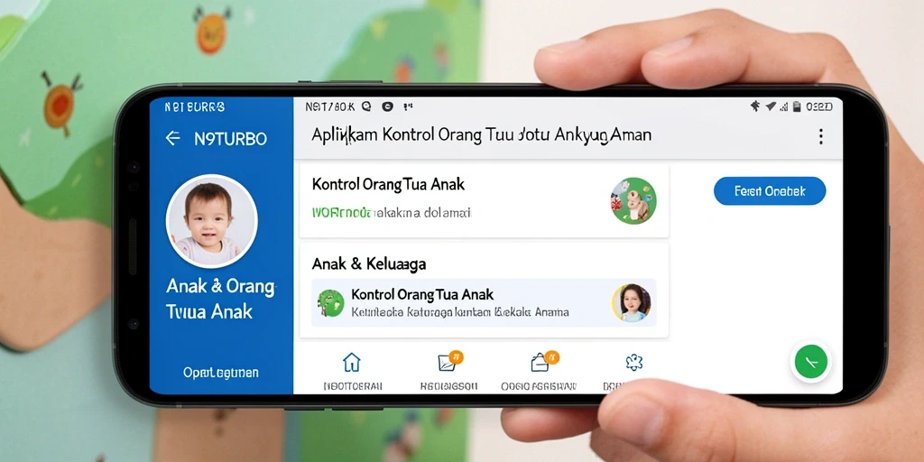 Tampilan antarmuka N9TURBO yang jelas dan fungsional untuk kontrol orang tua.