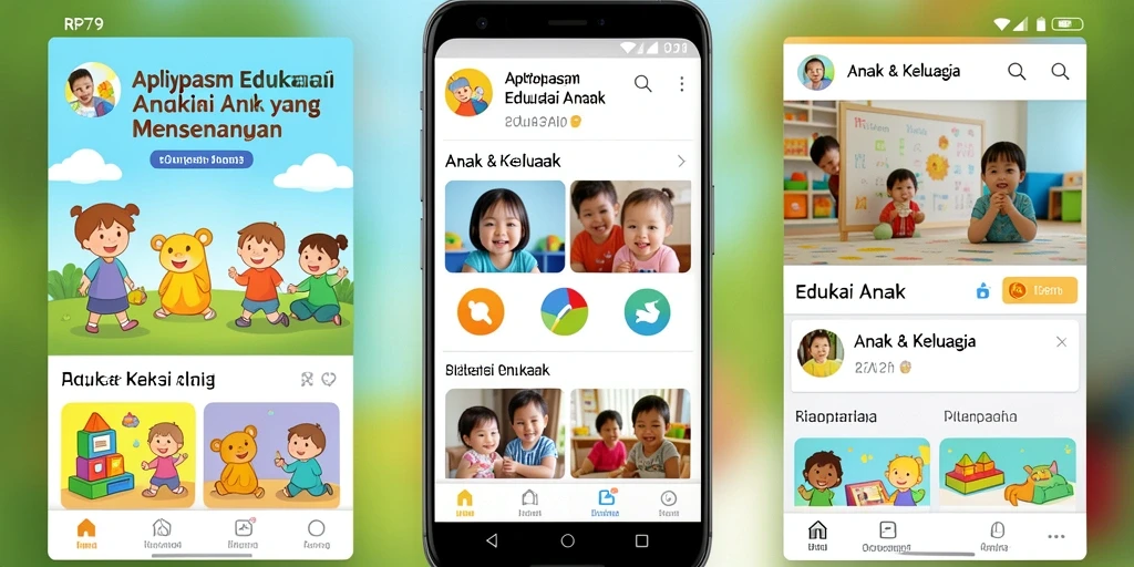 Tampilan antarmuka yang ceria dan edukatif dari RP79.