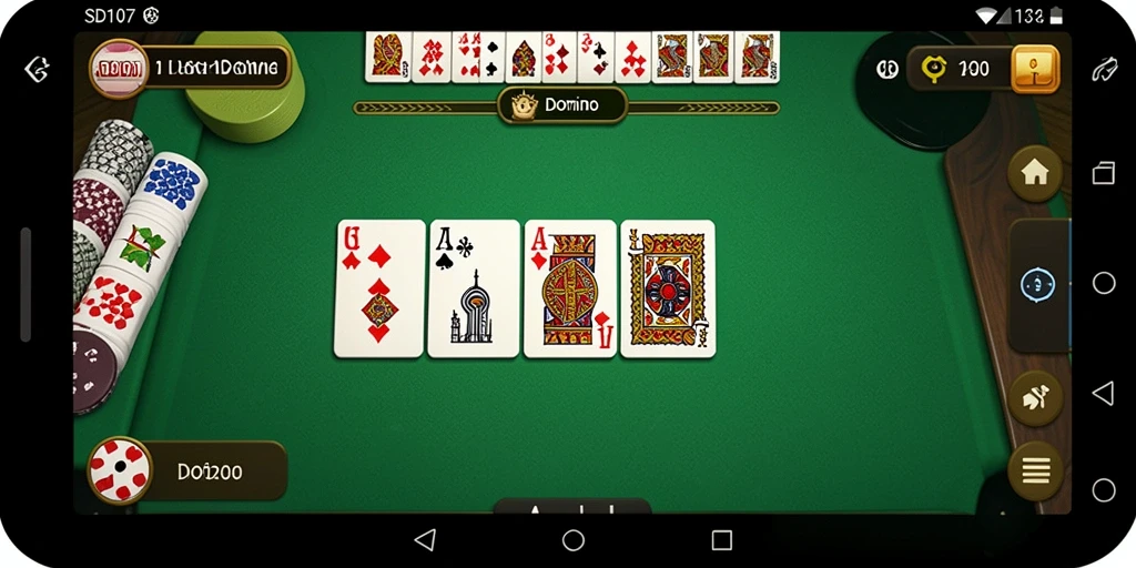 Antarmuka menarik dari game Domino SD107 yang mengasyikkan.