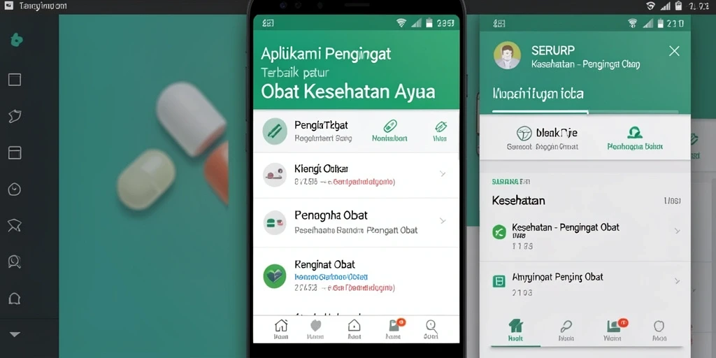 Tampilan layar utama aplikasi SERURP yang user-friendly dan fungsional.