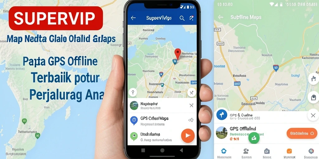 Tampilan antarmuka SUPERVIP yang user-friendly untuk navigasi peta.